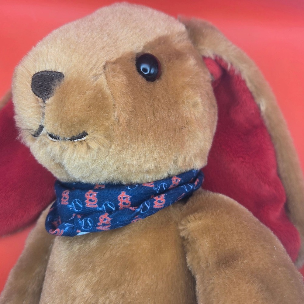 Build A Bear Bunny Rabbit Plush St Louis Cardinals Baseball STL 12" Stuffed